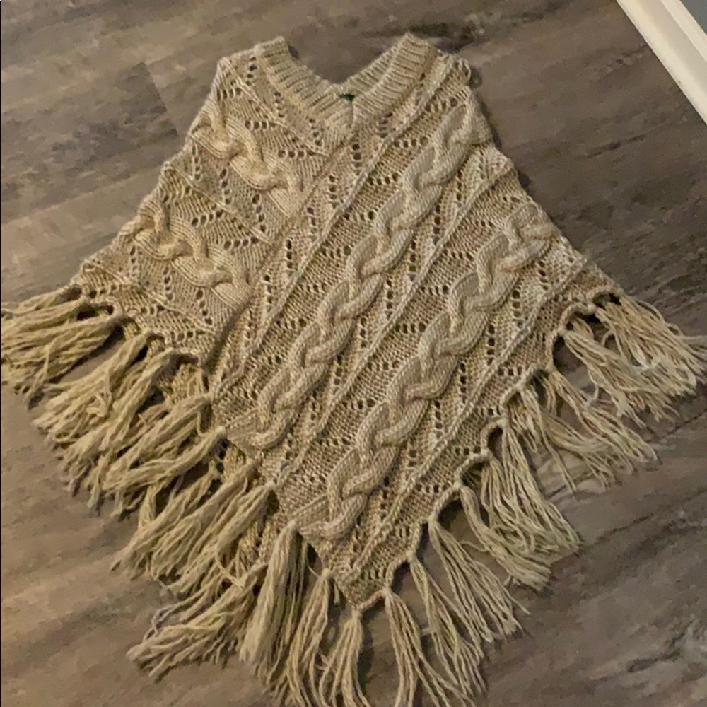 Maurices cable knit Shaw/Sweater